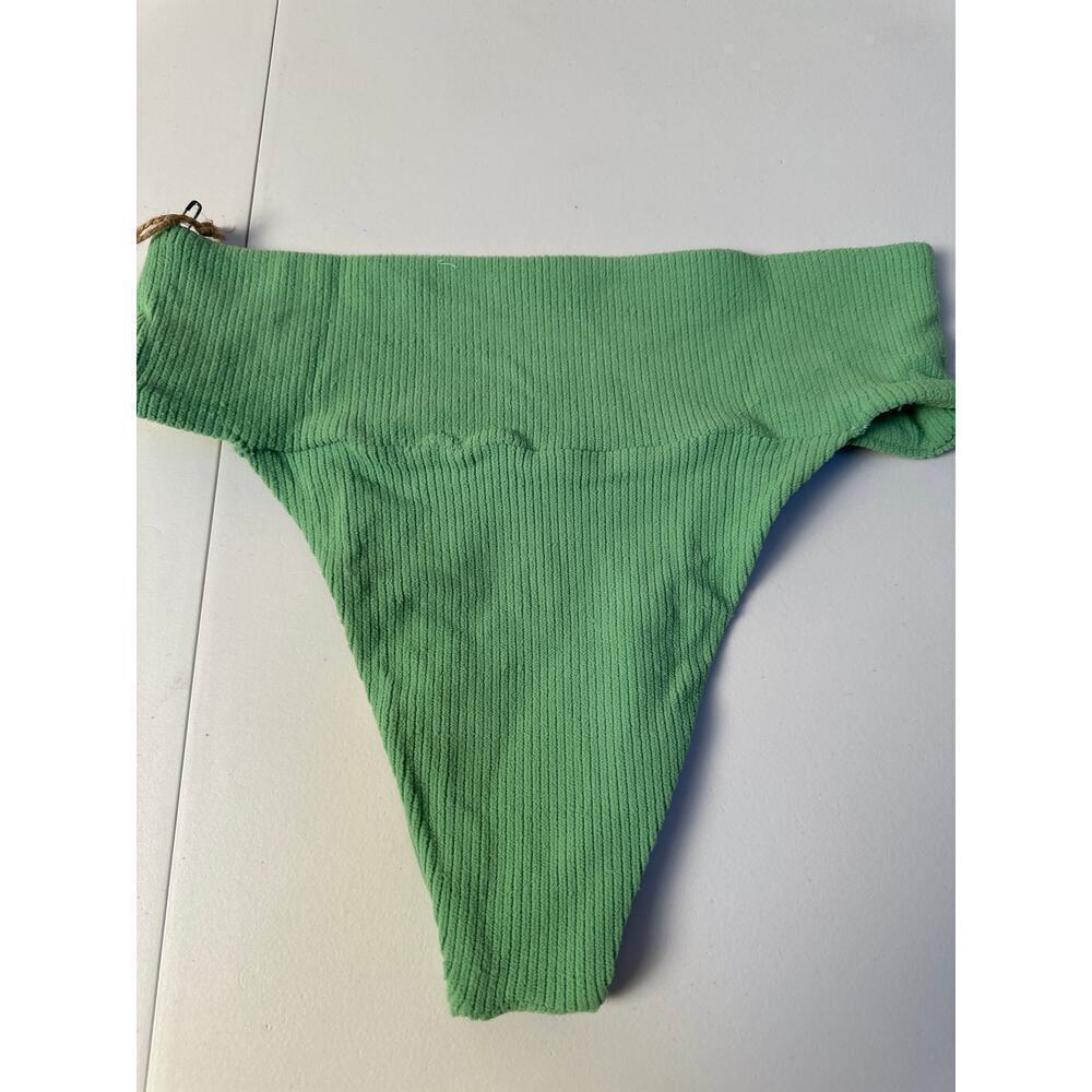 FP Toast Swim Banded Waist Bikini Bottom Ribbed Green SZ XS - Picture 3 of 5